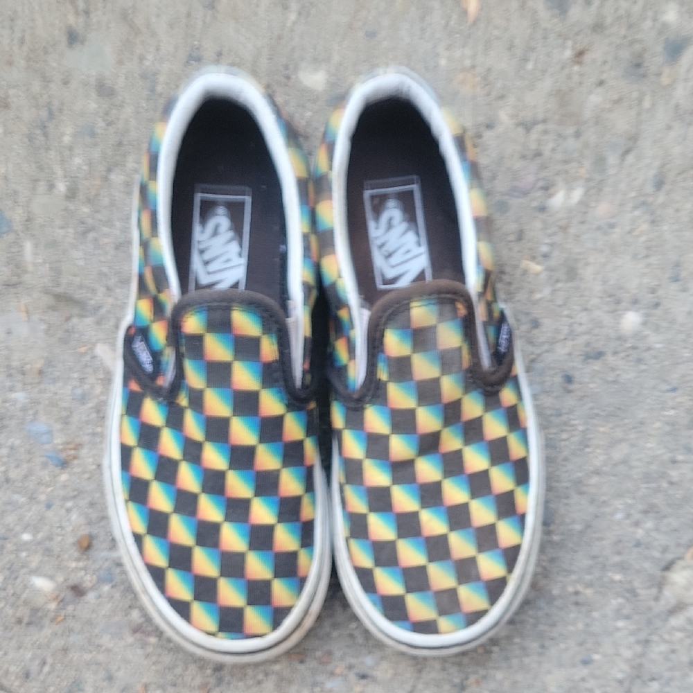 Vans Kids Geometric Slip-On Sneakers